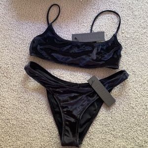 Triangl Black Velvet Bikini